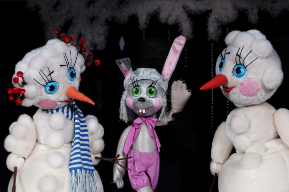 Солнышко и снежные человечки